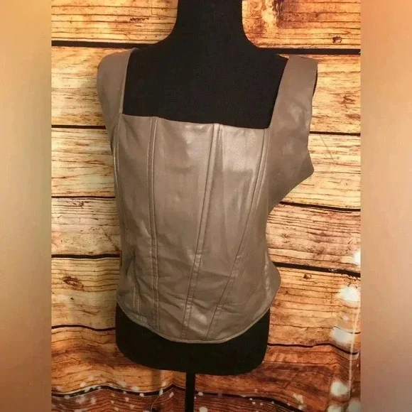 FAUX Leather Corset Top size 1X - Picture 3 of 15